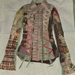 Save The Queen Multicolor Artistic Shirt